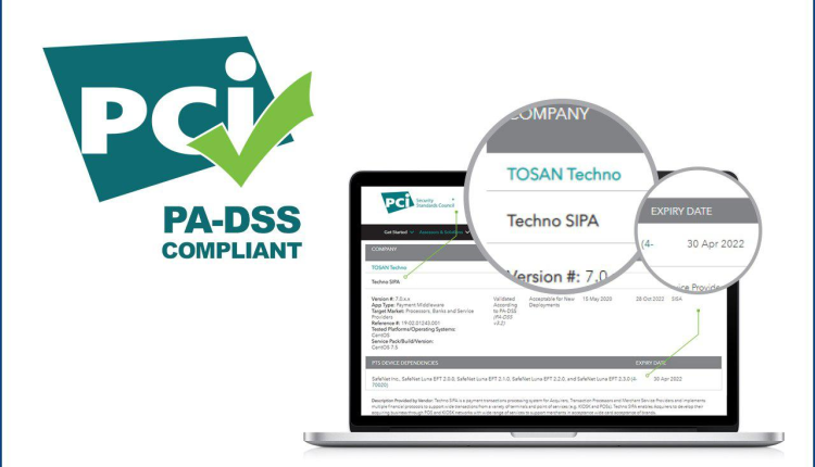توسنتکنو موفق به دریافت گواهینامه PCI PA-DSS برای سوییچ تکنوسیپا شد